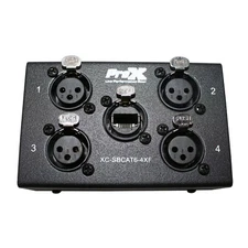 4 Channel XLR-F CAT6 Audio/DMX Portable Snake Box