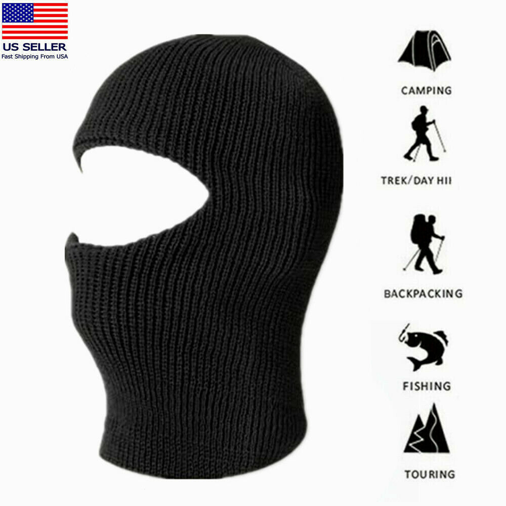 Winter Ski Full Face Mask 1 Hole Cap Balaclava Hood Beanie Winter Ski Full Face Mask 1 Hole Cap Balaclava Hood Beanie