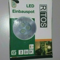 Ritos Garden Led Garten Einbaustrahler Rund 100Mm 3W Bodenstrahler Bodenleuchte
