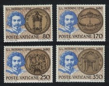 Vatican Gian Lorenzo Bernini artist and architect 4v 1980 MNH SG#747-750