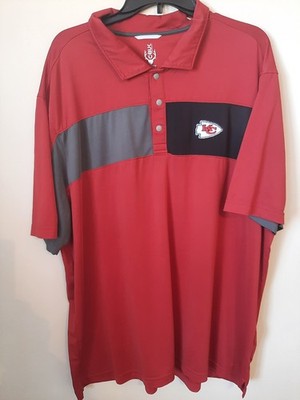 KANSAS CITY CHIEFS NFL Red Polo Style Shirt Mens Size XX-Large (2XL)--NWOT