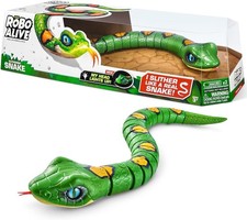 Zuru Robo Alive Real-Life Robotic Pet - Lights Up - Green Slithering Snake