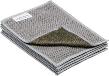 Microfiber Dish Cloths Scrubs Cleans: Dishes, Sinks, Counters, Stove Tops