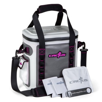 Cactus Cooler Soft Side Holds 23 Cans Or 6 Wine Bottles Hot Pink Limited Release