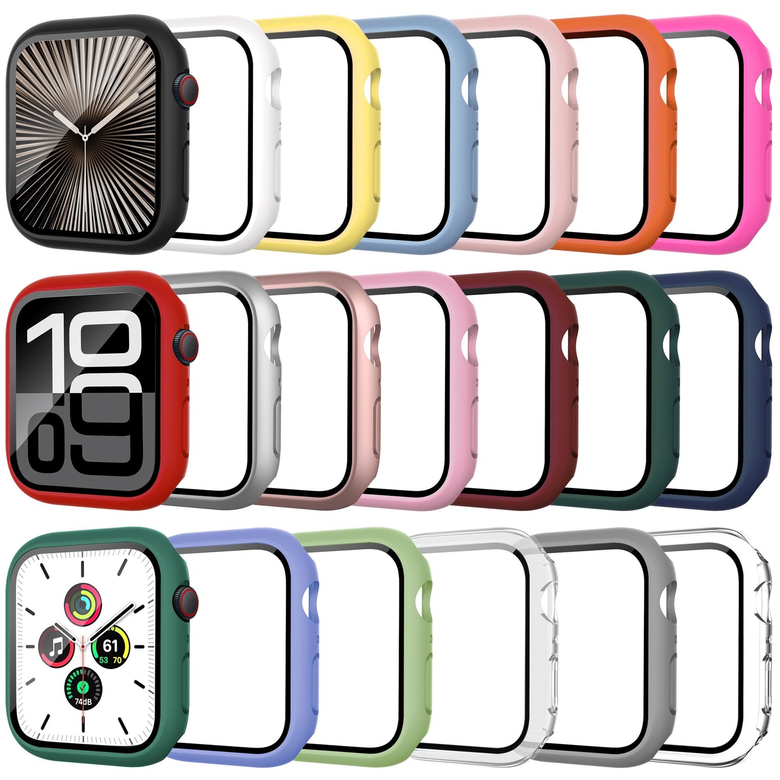 Protection écran Apple Watch Series 11 46mm : pack 20 coques antichoc haute sensibilité