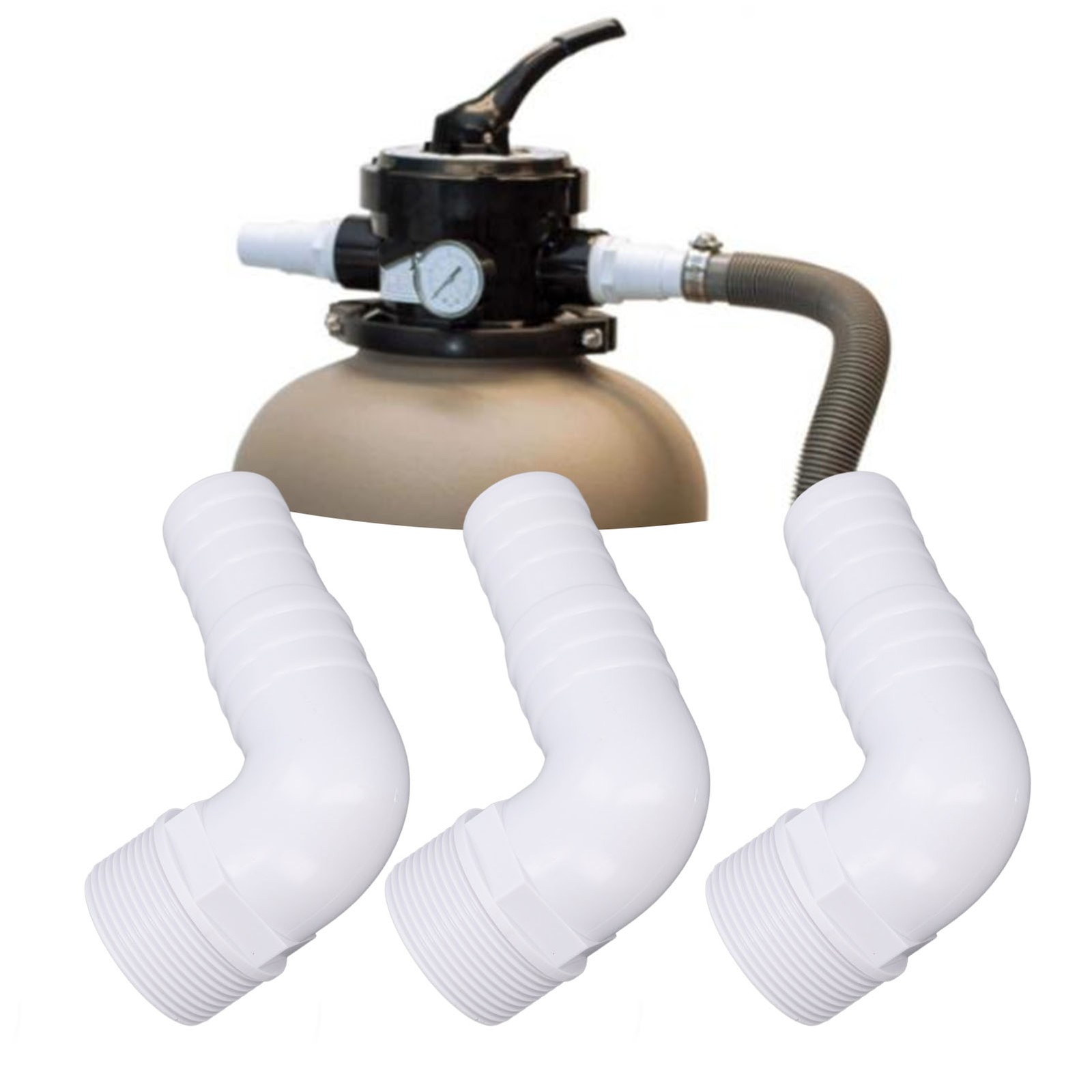 3Pcs Pool Elbow Connector For SPX1105Z3 Durable Connector For Swimming Pool For