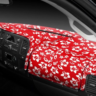 For Ford F-350 Super Duty 03-04 Designer Velour Hawaiian Red Custom Dash Cover
