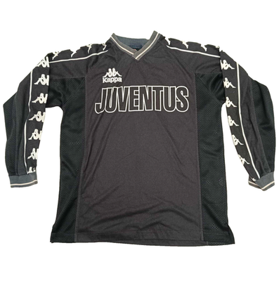 Kappa Gara Juventus 90s Black Men Soccer Vintage Football Jersey
