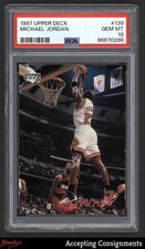 1997-98 Upper Deck #139 Michael Jordan JAM BULLS HOF PSA 10 GEM MINT