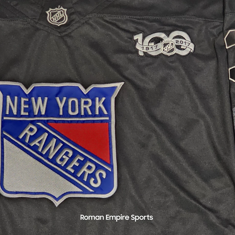 Adidas - Henrik Lundqvist New York Rangers #30 Jersey NHL 100th Patch Size XXL - Image 3 of 4
