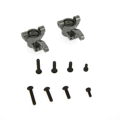 Alloy Steering Block (2pcs), Gun Metal by Atomik RC - TRX 8337