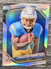 Panini Prizm #423 Omarion Hampton Silver Prizm Image Variation Rookie Chargers 