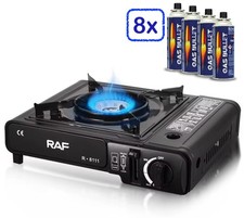 Campingkocher Gaskocher Camping mit 8x 227g Gaskartuschen Herd Tischgrill Gas