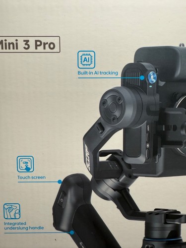Feiyu SCORP Mini 3 Pro All-in-One Gimbal w/ AI Tracking, Remote Handle, 2kg Load - Picture 5 of 5