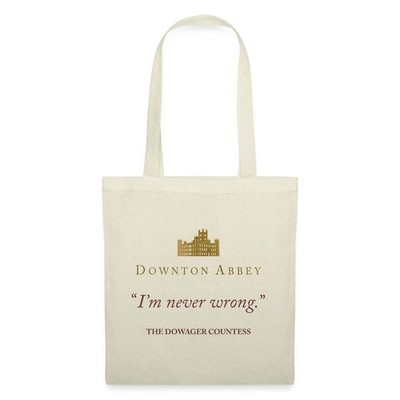 Downton Abbey Dowager Countess I'm Never Wrong Stoffbeutel