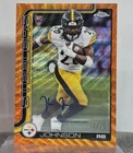 2025 Topps Chrome Football Orange Wave Refractor Kaleb Johnson #RA-KJ