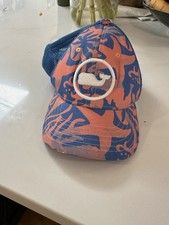 Vineyard Vines Hat Pink and Blue Kid  s Whale Tale Great Condition Adjustable