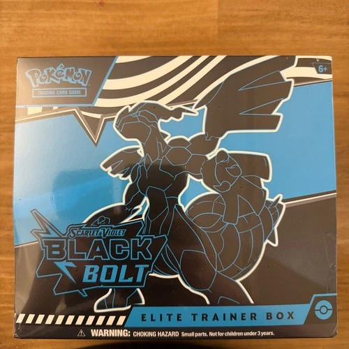 Pokemon TCG Black Bolt Elite Trainer Box ETB NEW & SEALED Scarlet & Violet