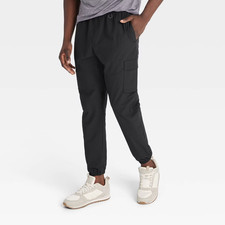 All In Motion Cargo Jogger Pants Men's M Black 360 Lifestyle Moisture Wicking