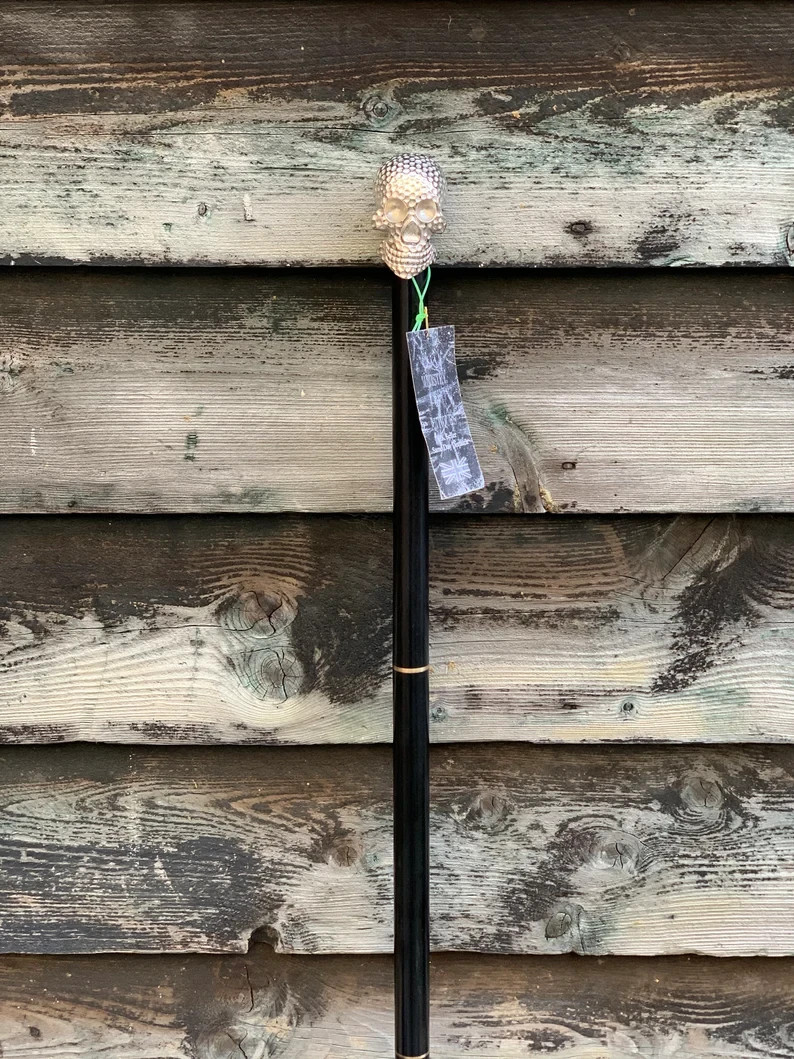 Designer Skull Solid Victorian Handle Handmade So… - image 2