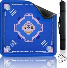 Mahjong Mat 33"x33" Noise Reduction Non-Slip American Mahjong Mat Table New
