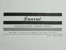 SANSUI SR-212 Turntable Service Manual Original