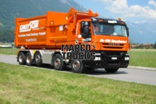 Truck photo  Iveco  tipper Switzerland orange CRUTSCHI Ihr AbR Dienstleist  #j6o