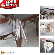 Multi-Functional Clear PVC Table Protector 54" x 84" - Perfect for Any Occasion