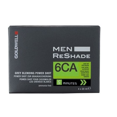 Goldwell Men Reshade 6CA Cool Ash Dark Blonde, 4 x 20ml / 0.6 oz