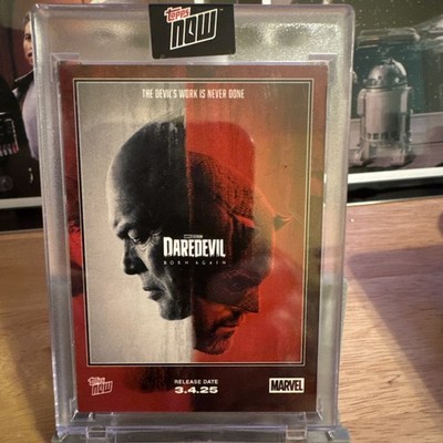 2024 Topps Now Marvel Daredevil Born Again, SSP Daredevil Kingpin Mint Encased