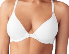 b.tempt'd by Wacoal NWT Inspired Eyelet Front Close Racerback T-Shirt Bra White