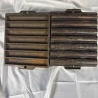 Pair Antique Griswold Erie Cast Iron No. 21. 961 Corn Bread Pan 7 Sticks As Is