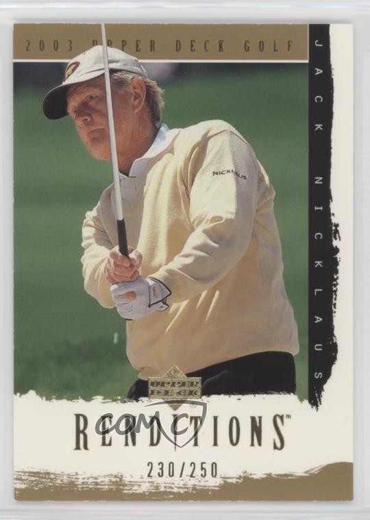 2003 Upper Deck Renditions Gold 230/250 Jack Nicklaus #48 0c37