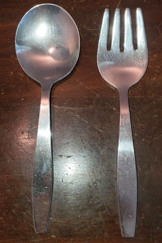 Towle Sterling Silver Baby Spoon and Fork Set No Monogram