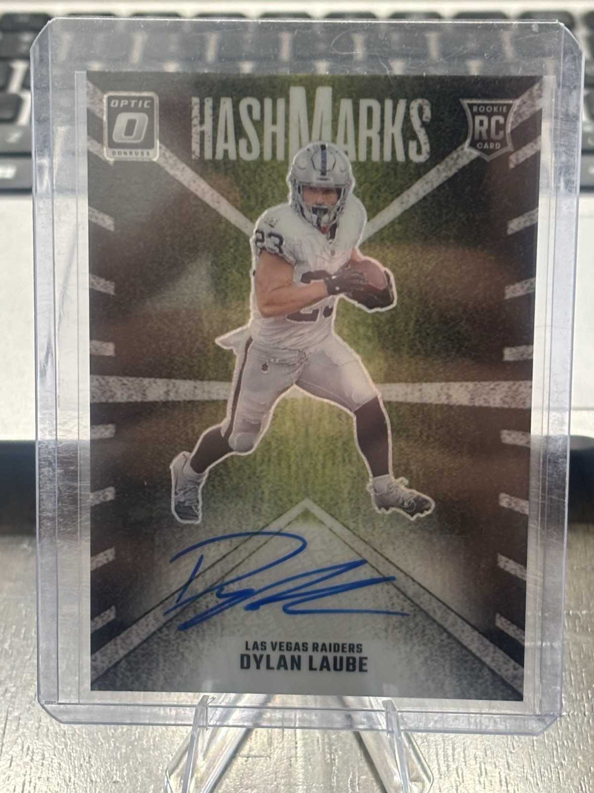 2024 Panini Donruss Optic - Hash Marks Dylan Laube #HM-DLE (AU, RC)