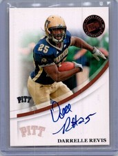 Darrelle Revis 2007 Press Pass Rookie Auto On Card PITT HOF Autograph . rookie card picture
