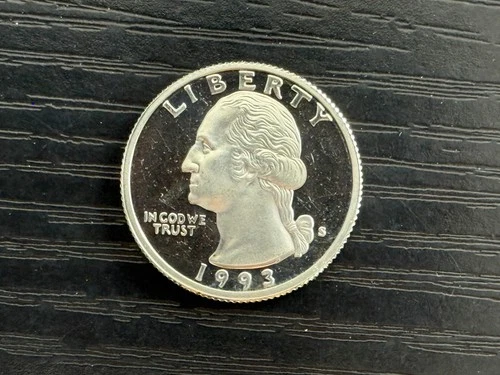 1993 S Washington Quarter Choice Proof 90% Silver 25c - ME5156
