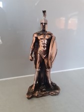 Antique Greek Leonidas Statue Bronze Warrior Ornament Sculpture