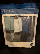 Old Navy Boys LARGE Boxer Briefs HUGE 14 PACK Gray Black Blue 63923