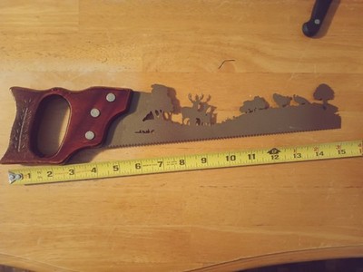 Saw Laser Cut Out Silhouette Deer Wall Art