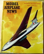 VINTAGE MODEL AIRPLANE NEWS MAGAZINE JUNE 1954 HANDLEY PAGE VICTOR
