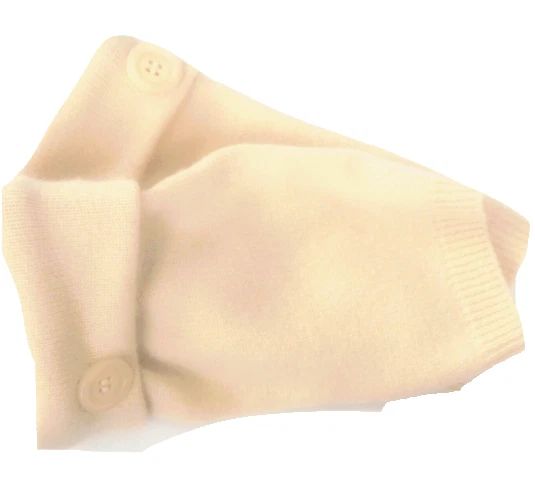 FINGERLESS GLOVES YELLOW TAN CASHMERE MERINO S M L OS MITTENS WOMEN'S LADIES