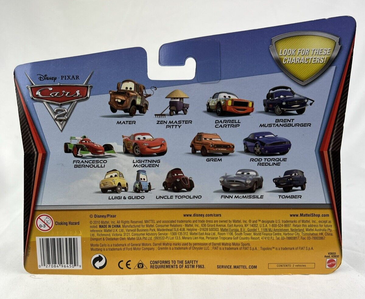 Disney Pixar Cars 2 Race Team Mater and Zen Master PItty | eBay