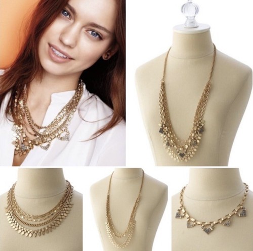 Stella \u0026 Dot Sutton Necklace Gold $128 