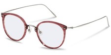 Rodenstock R7079 F 48  Brille Brillenfassung Brillengestell Weinrot Titan Silber