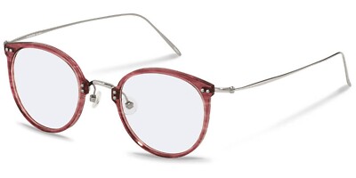 Rodenstock R7079 F 48  Brille Brillenfassung Brillengestell Weinrot Titan Silber