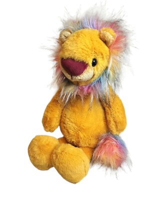 FAO Schwarz Dreamies SOFT Rainbow Lion Cat Plush 16'' Stuffed Nursery Toy Lovey  