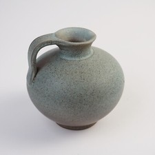 Brockmann Keramik Extertal Keramik grüne Vase West Germany ca. 12 cm hoch