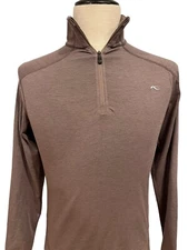 Kjus Womens Trace Half Zip Lightweight Pullover Sweater Baselayer 40 Excellent