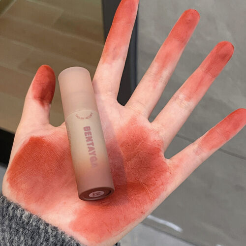 Lip Gloss Samt Matt Lippenstift Langhaltend Makeup Lippenstift Schlamm Kosmeti % - Picture 12 of 25
